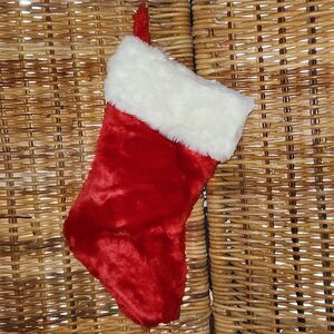 Christmas Stocking Large Red White